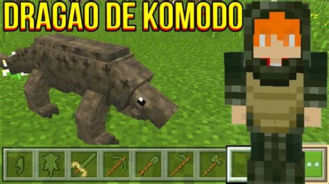 Addon DragÃo De Komodo Do Mo Creatures No Minecraft Pe 18013