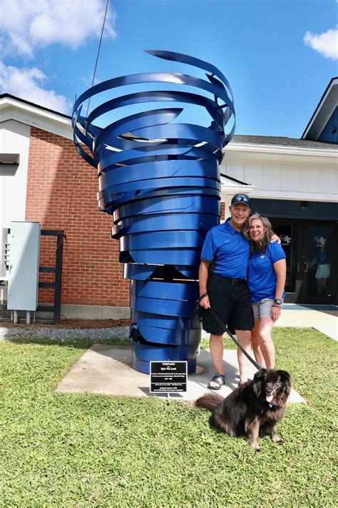 Sculpture Dedicated Honors President David and First Lady Lynne Joyce