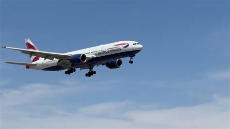 19L Arrival British Airways Boeing 777 236 ER Lands At Las Vegas G