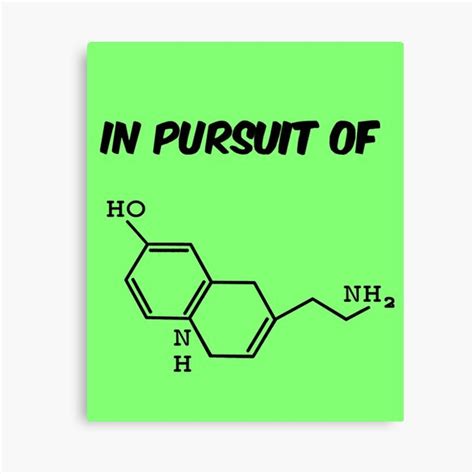 Molecule Ho Nh Nh In Pursuit Of Serotonin Lucky Canvas Print By