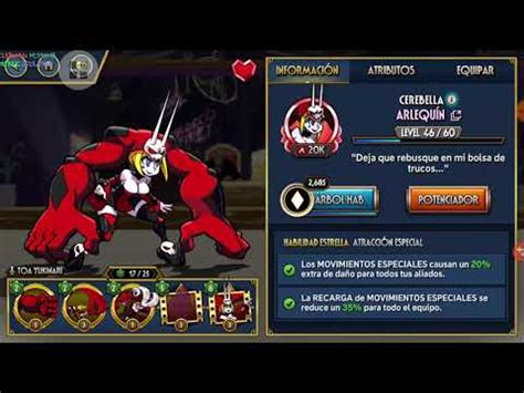 Skullgirls Mobile Variantes Cerebella Parte Youtube