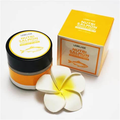 КРЕМ ДЛЯ ЛИЦА С МАСЛОМ ЛОСОСЯ - (LEBELAGE AMPULE CREAM NUTRI SALMON ...