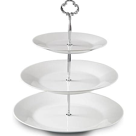 Klikel Soporte Para Servir De Niveles Bandeja De Servir Plateada