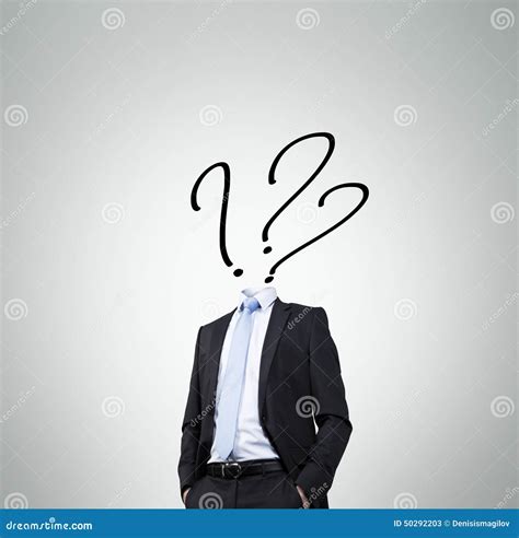 Businessman With A Question Mark Stock Image Image Of Dreaming