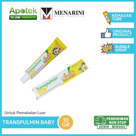 Jual Transpulmin Baby Salep Balsem Balsam Flu Hidung Tersumbat