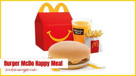 Burger McDo Happy Meal 2024 in Philippines