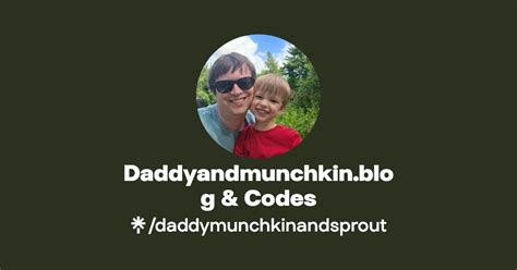 Daddyandmunchkin Blog And Codes Instagram Linktree