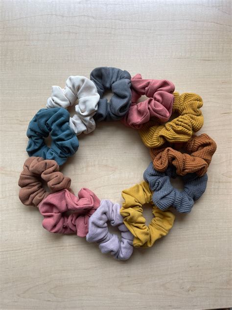 Knit Scrunchie Cute Scrunchie Mini Scrunchie S Scrunchie Etsy