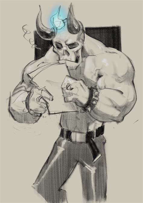 「buff Skeleton Dude 」cody Sohのイラスト