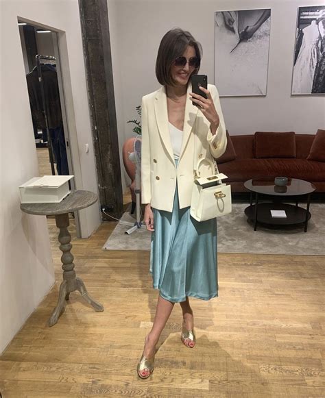 Kseniia Burda in Ferragamo