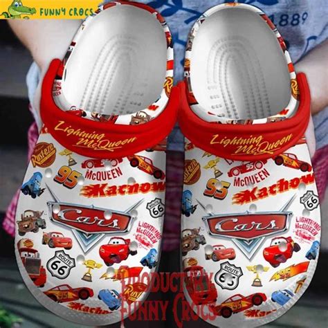 Car Lightning Mcqueen Crocs For Adults Discover Comfort And Style Clog Shoes With Funny Crocs