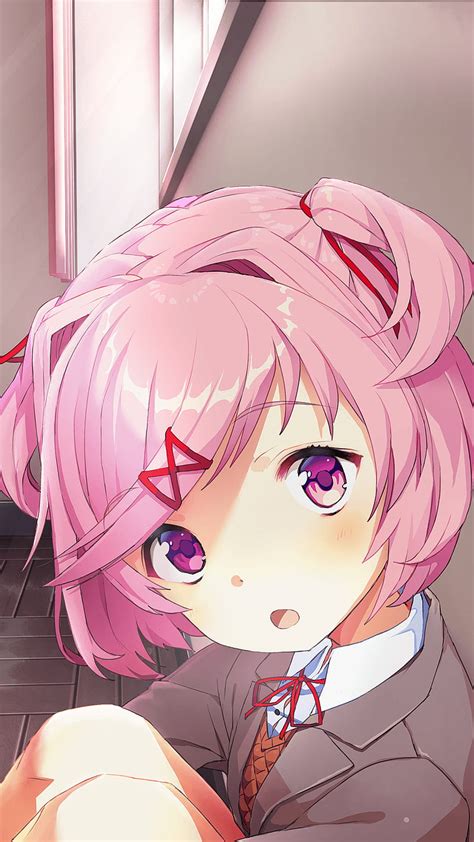 Natsuki Anime Ddlc Girl Hd Phone Wallpaper Peakpx