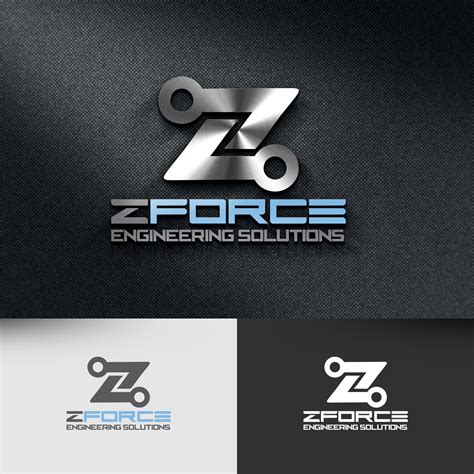 Elegant Playful Hydraulic Logo Design For Zforce Engineering