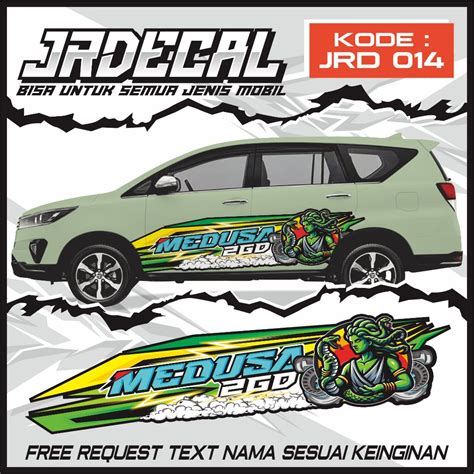 Jual TERBARU BISA COD DECAL MOBIL LIVERY INNOVA REBORN PAJERO AVANZA