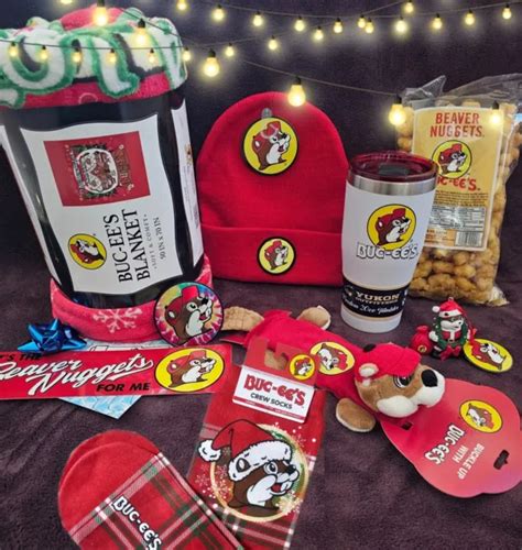 Buc Ees Christmas Bundle Great Gift Collectable W Beaver Nuggets