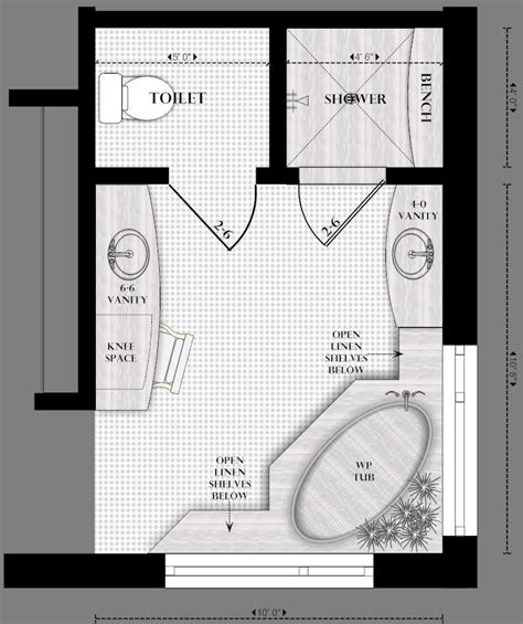 Master Bathroom Floor Plans With Two Toilets - floorplans.click