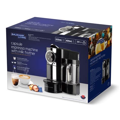 Capsule Espresso Machine with Milk Frother – Baumann Living