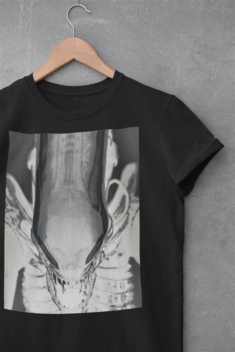 Alien Xenomorph T Shirt Hr Giger Big Chap Alien Shirt Unisex Softstyle