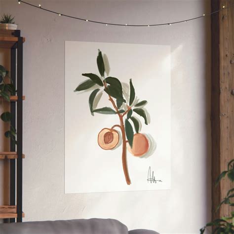 Peach Pit Poster - Etsy