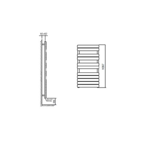 Radiateur S Che Serviettes Eau Chaude Droit Aube Lames Plates S