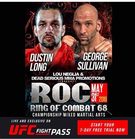 Ring Of Combat 68 Set For May 31 On Ufc Fight Pass All Fight News