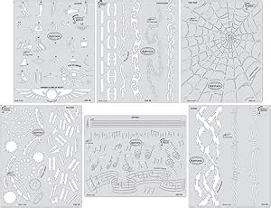 Amazon Iwata Medea Artool Freehand Airbrush Templates Mini Fx