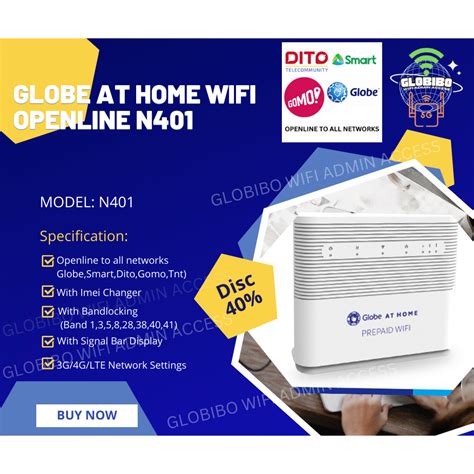 GLOBE AT HOME N401 OPENLINE MODEM WITH BANDLOCKING Shopee Philippines