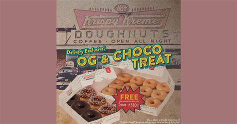 Krispy Kreme – OG Delivery Exclusive Promo | Manila On Sale