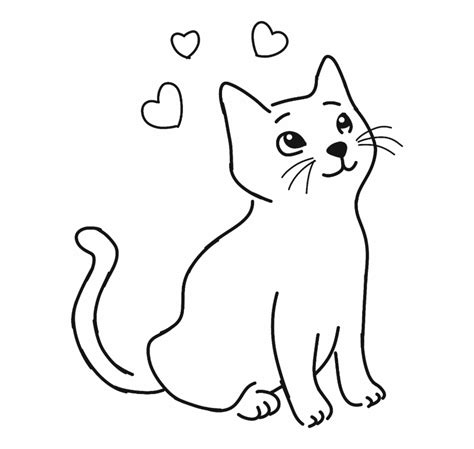 Cat outline clipart drawing pictures on Cliparts Pub 2020! 🔝