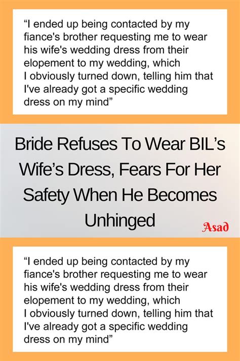 Bride Refuses To Wear Bil’s Wife’s Dress Fears For Her Safety When He Becomes Unhinged In 2024