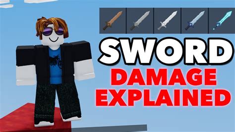 Roblox BedWARS All SWORDS DAMAGE YouTube