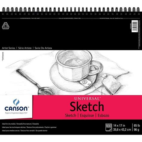 Artist Series Bloc De Croquis Universel Pour Crayon Et Fusain Micro