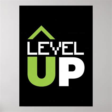 Level Up, Motivational Video Game, Gamer, Gaming Poster | Zazzle