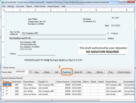 ezCheckDraft Software: How to Print Recurring Monthly Bank Drafts