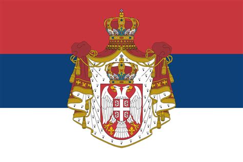 Flag Of The Kingdom Of Serbia R Vexillology