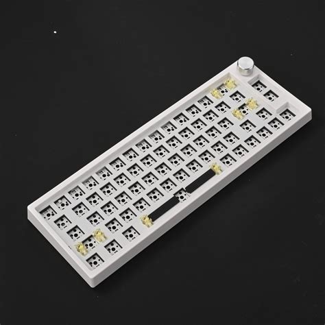 MK66 Pro Gasket Mechanical Keyboard Kit 65 Percent Hot Swappable 3 Mode Lubed Stab RGB Light