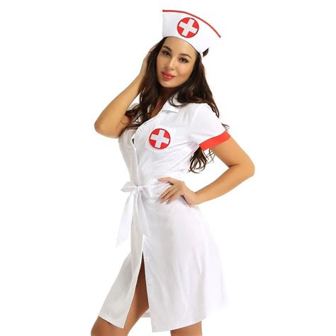 Women Sexy Lingerie Nurse Uniform Role Play Cosplay Costumes Short