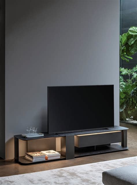 PADDLE Low Wooden TV Cabinet By Bonaldo Design Mauro Lipparini