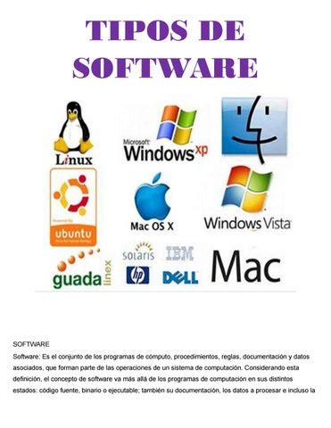 Tipos De Software Del Sistema