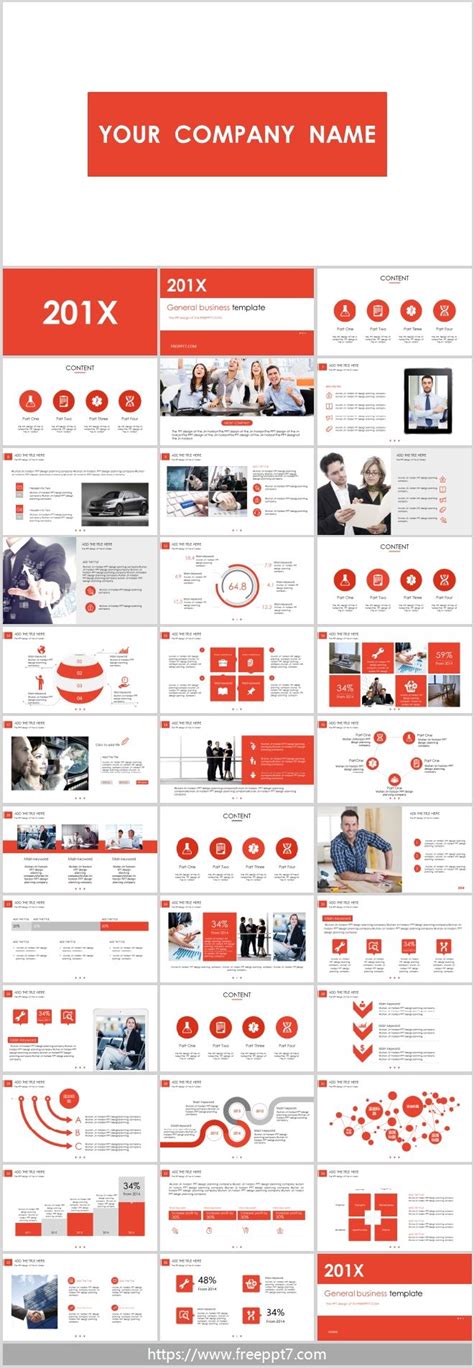 Red General Business PowerPoint Templates & Google Slides