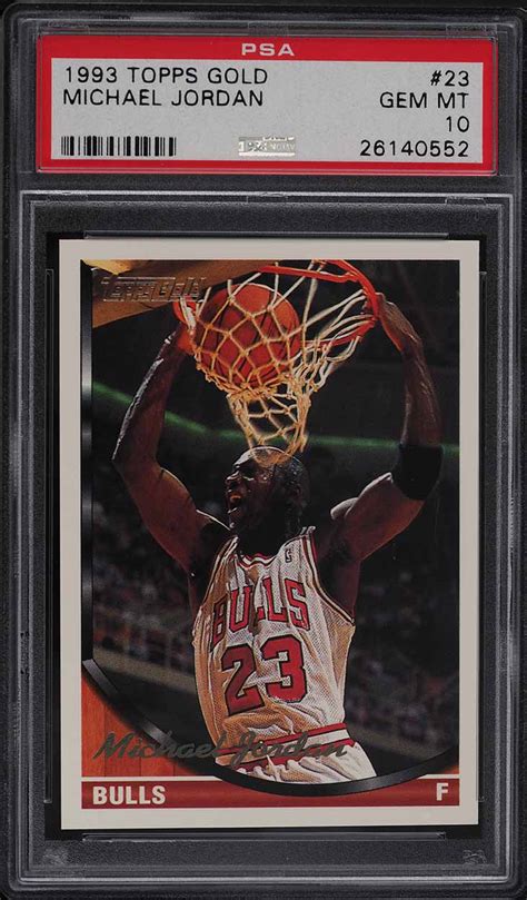 1993 94 Topps Gold Michael Jordan 23 PSA 10 Gem Mint MJ Collection