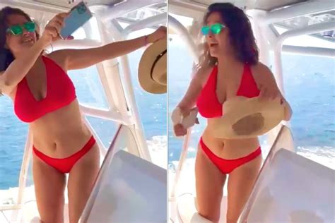 Salma Hayek Celebrates Th Birthday In Red Hot Bikini