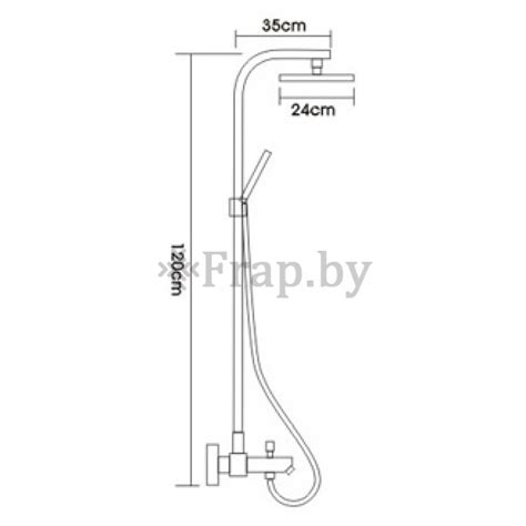 Купить душевую стойку Frap F2404 в Минске. Отзывы и характеристики.