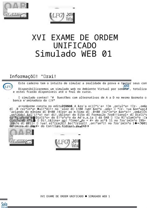 Docx Simulado Para O Exame Da Oab Lfg Dokumen Tips