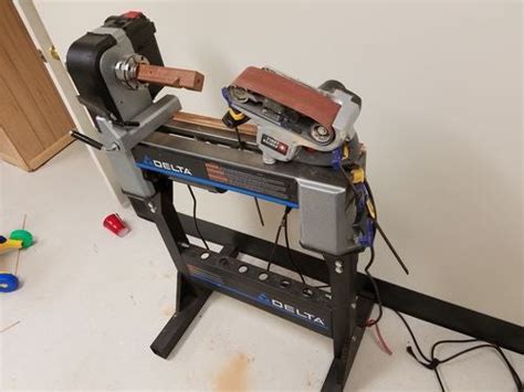 Sharpening Lathe Tools With A Belt Sander Lumberjocks Woodworking Forum