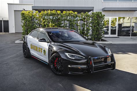 Unplugged Performance Unveils First Tesla Model S Plaid Police Vehicle