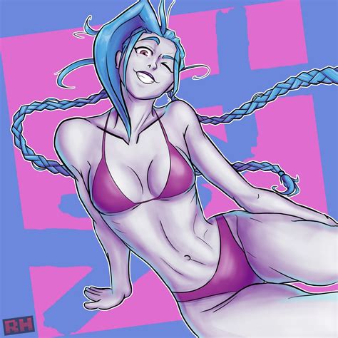 Jinx Sittin Bikini By RemyHobo Hentai Foundry