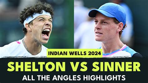 Jannik Sinner Ben Shelton Alternate Angles Indian Wells 2024