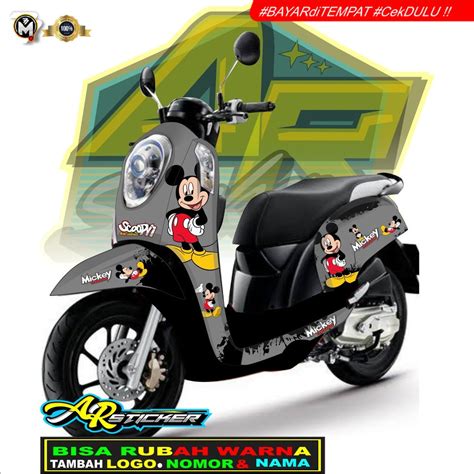 Jual Decal Scoopy Scoopy Full Body Full Blok Decal Scopy Dekal Stiker