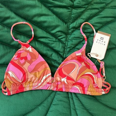 Billabong Swim Nwt Billabong Pretty Groovy Double Strap Bikini Top